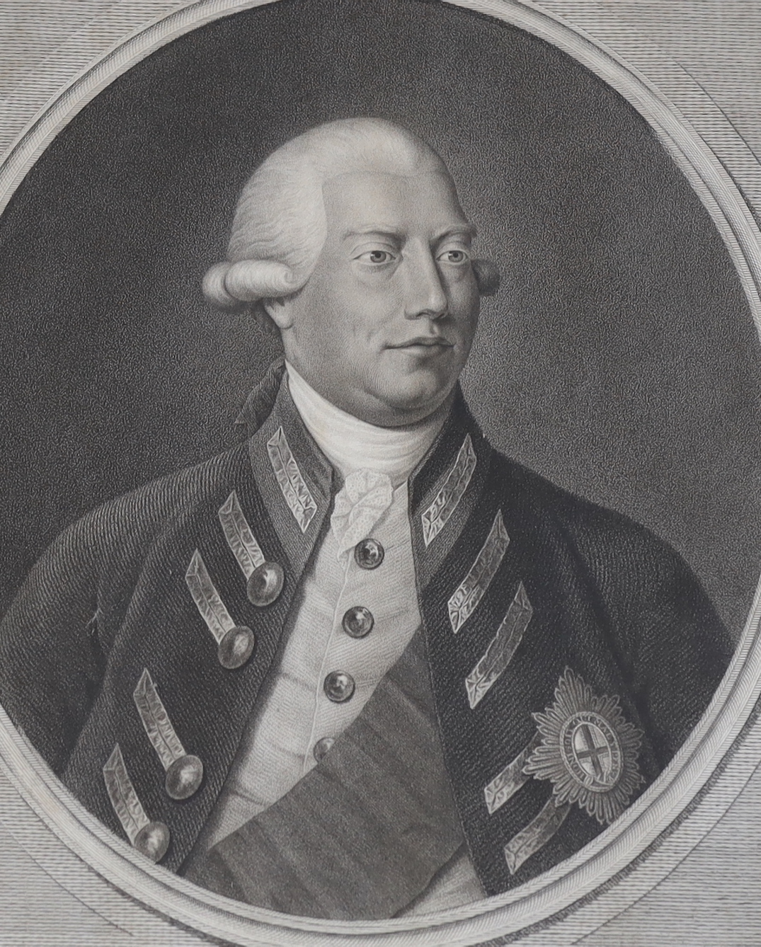 Facius Brothers after William Berezy, engraving, 'George III King of Great Britain ...', published by Conalghi 1791, visible sheet 51 x 38cm